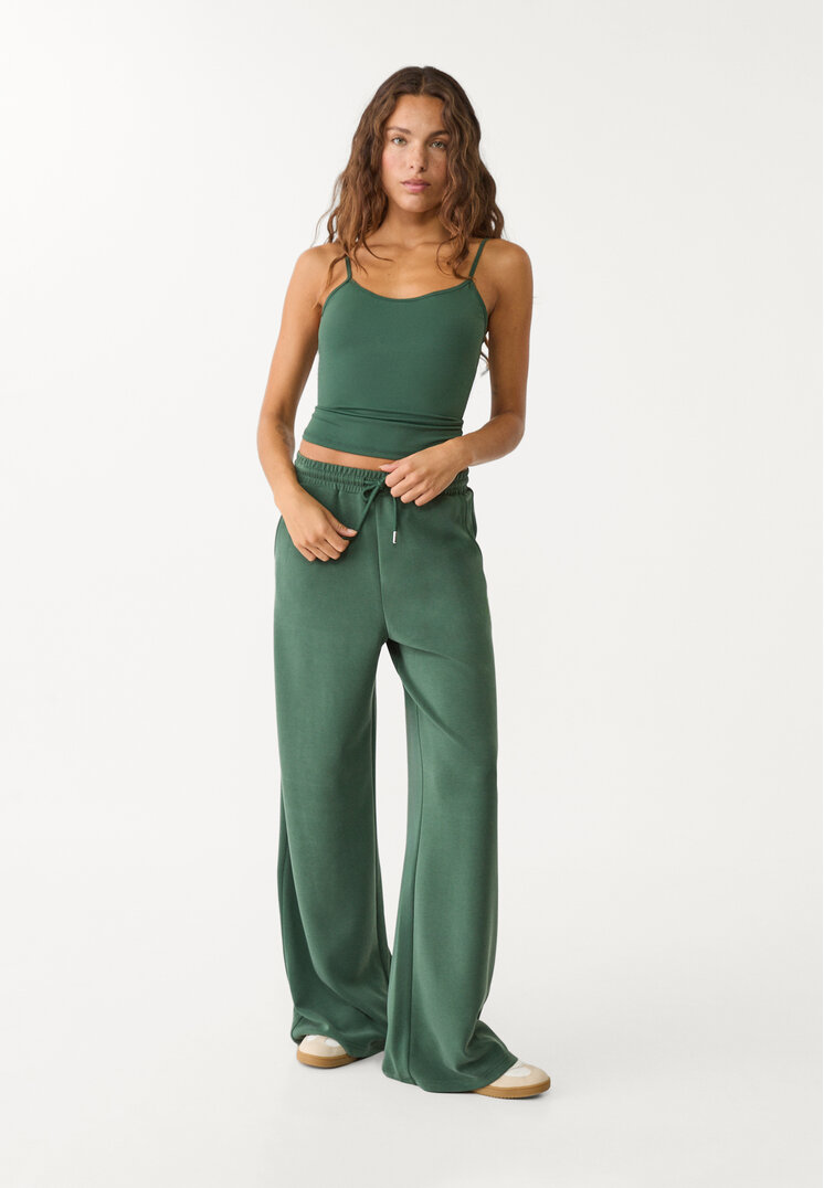 pantalon palazzo tacto suave