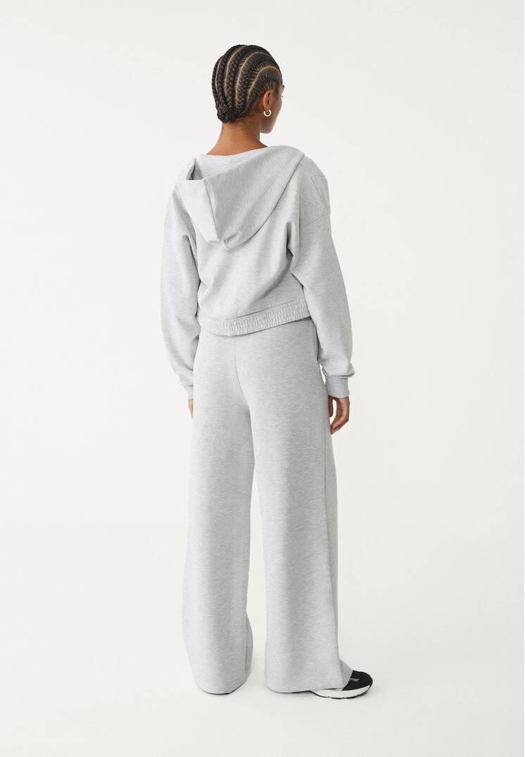 pantalon wide leg tacto suave