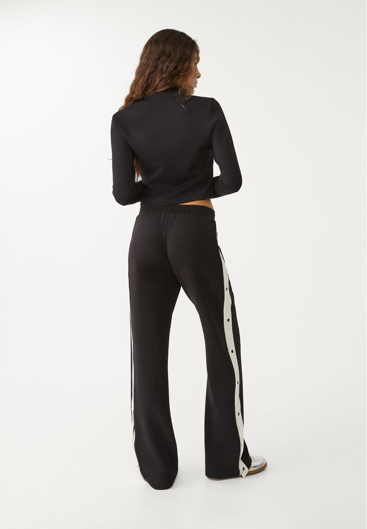 pantalon botones laterales soft