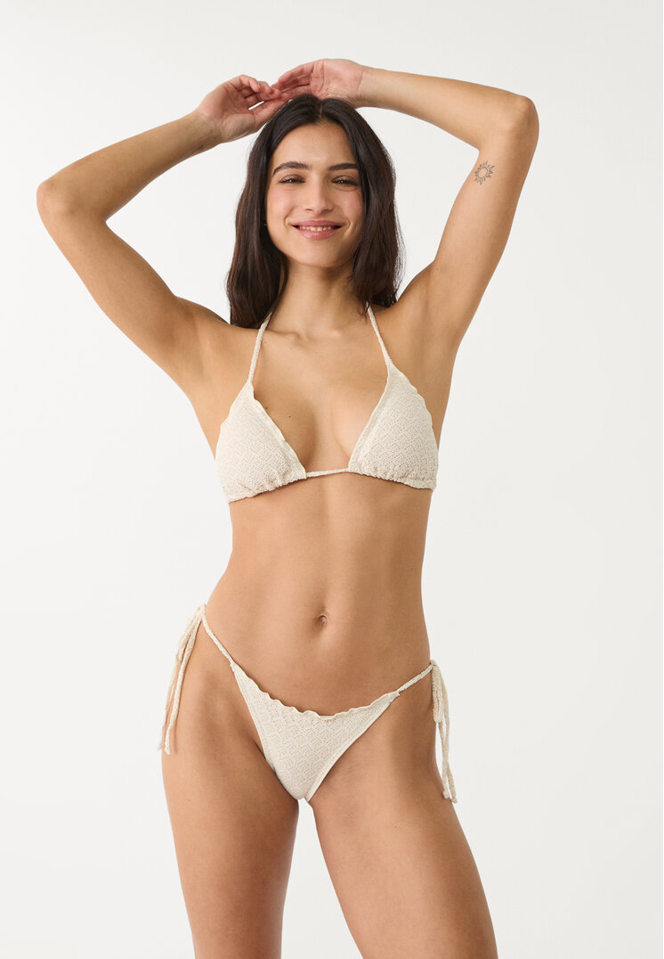 top bikini punto calado