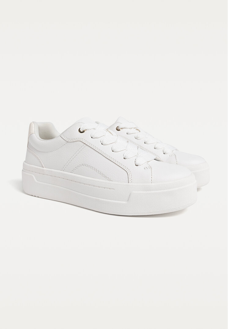 zapatillas plataforma blancas