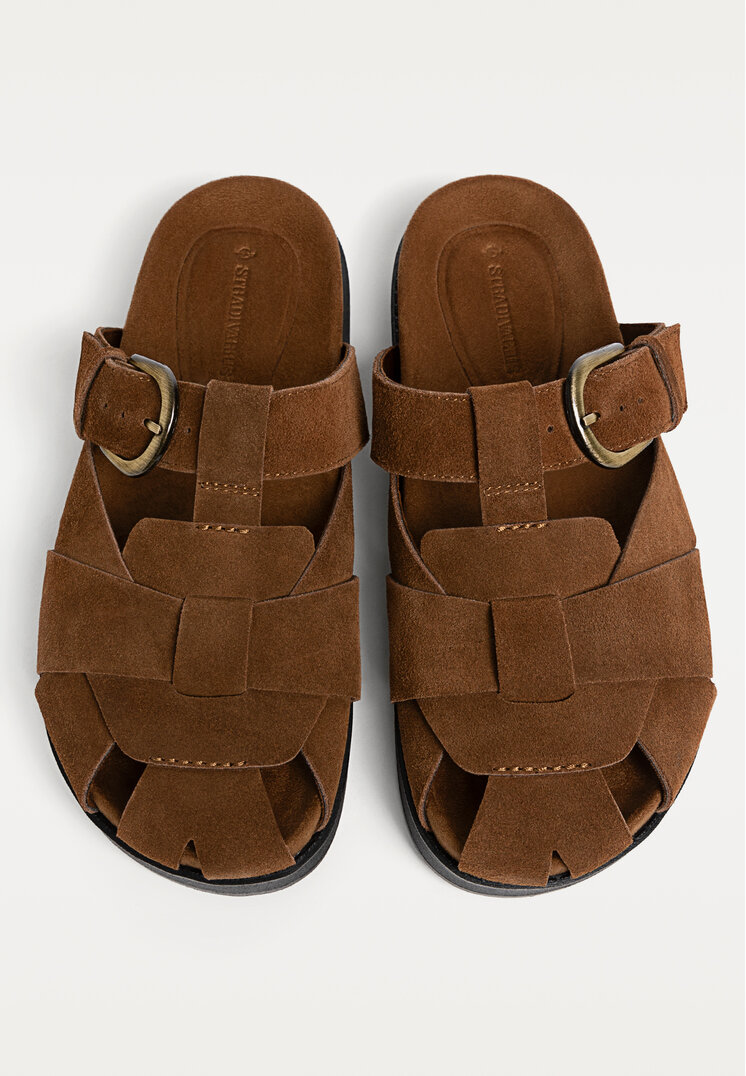 cangrejeras zueco piel