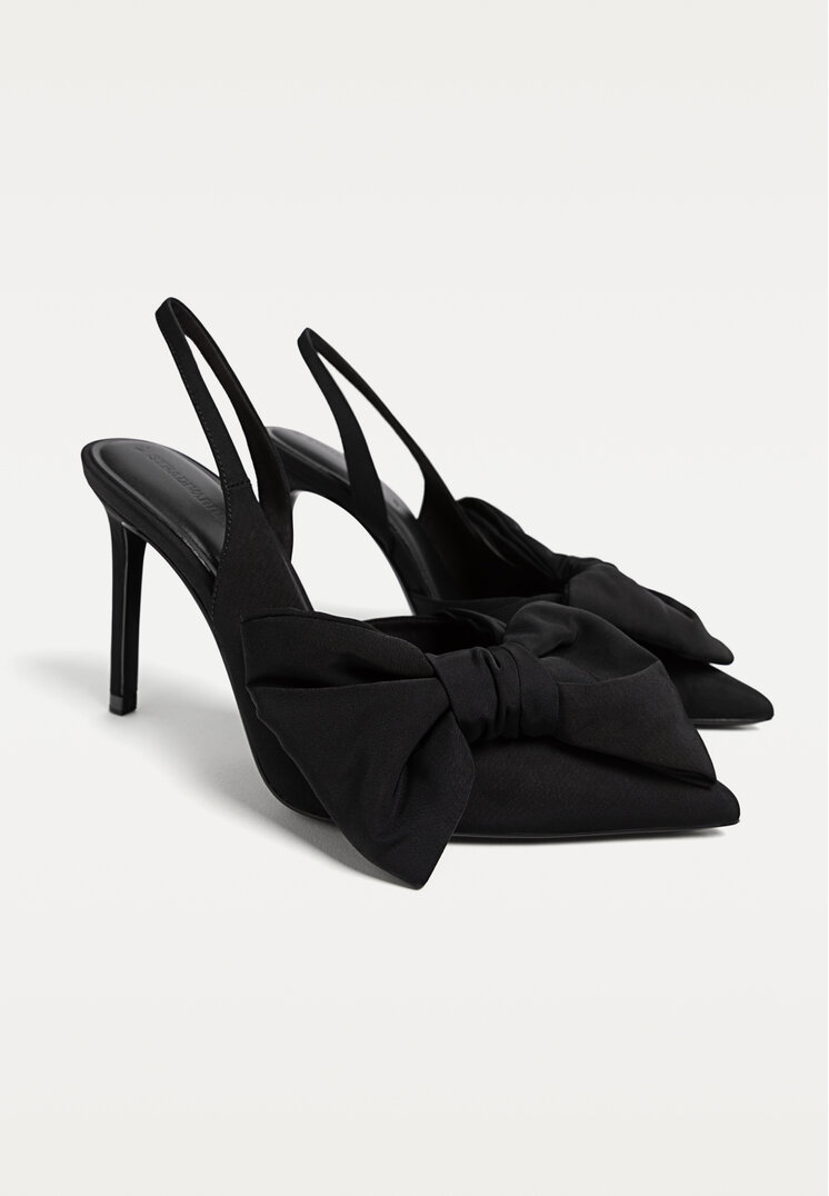 zapatos de tacon lazo