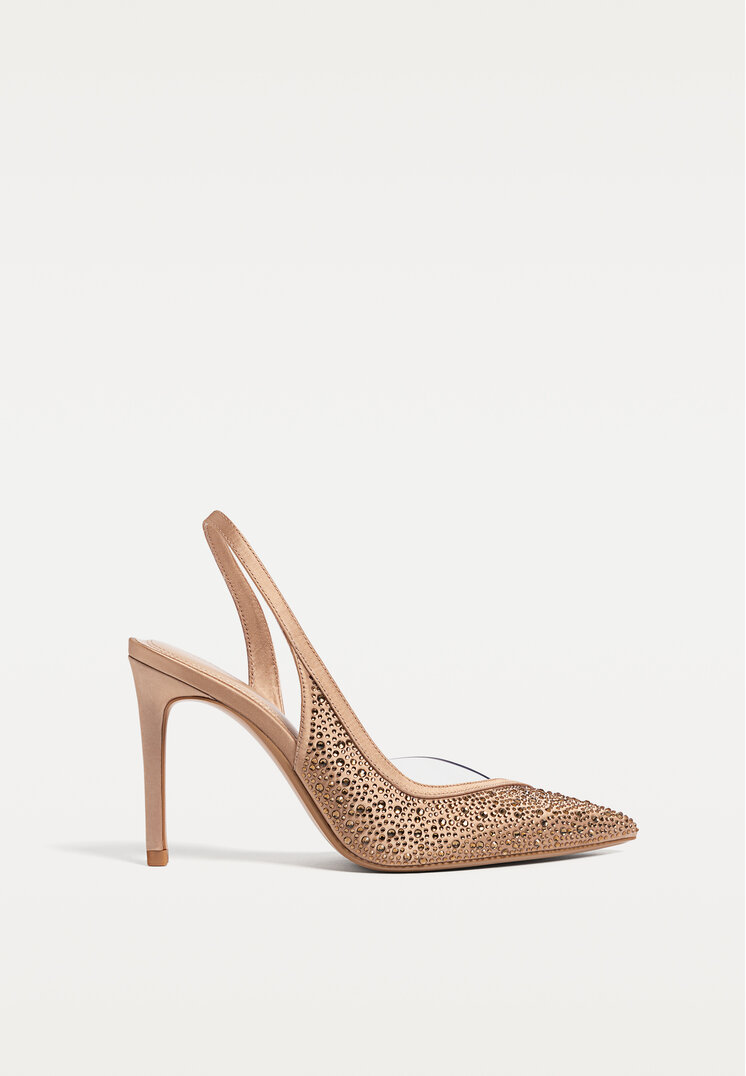 zapatos de tacon pedreria