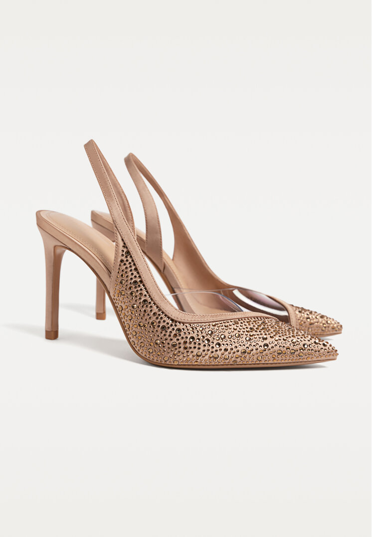 zapatos de tacon pedreria