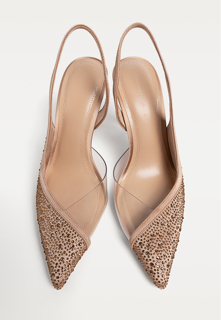 zapatos de tacon pedreria