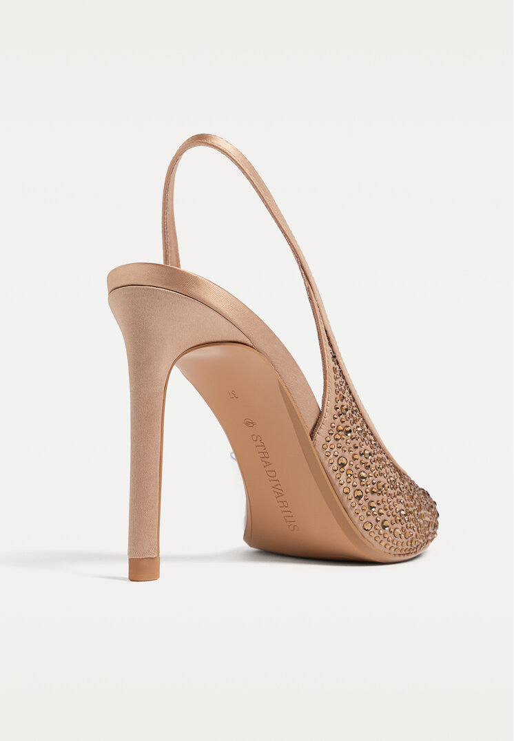 zapatos de tacon pedreria