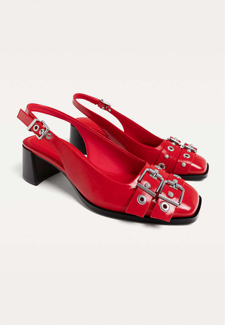 zapatos de tacon hebillas