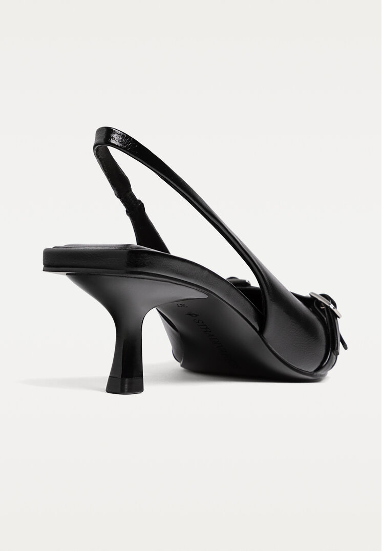 zapatos destalonados hebilla