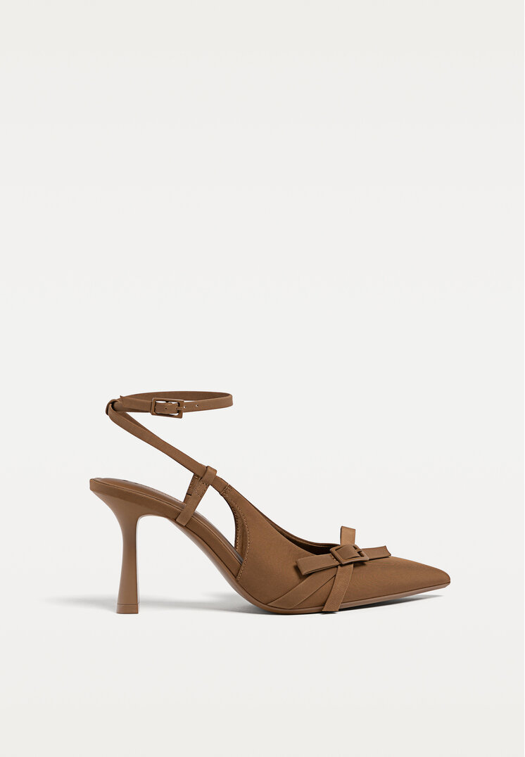 zapatos de tacon lazo