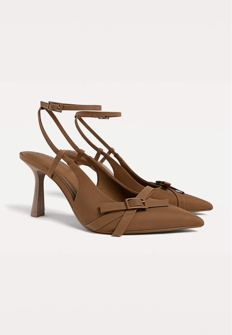 zapatos de tacon lazo