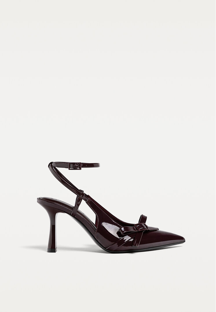 zapatos de tacon lazo