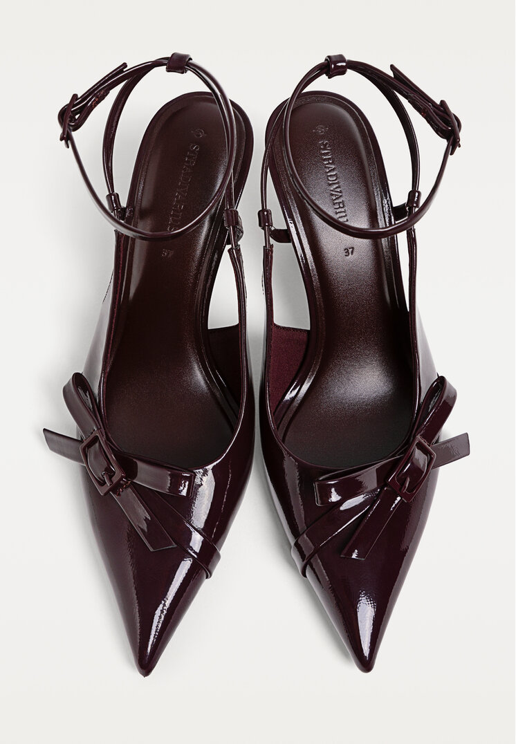 zapatos de tacon lazo