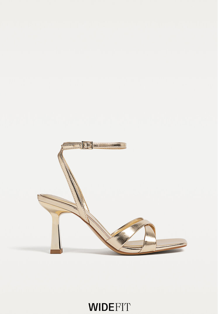 wide fit sandalias de tacon fino