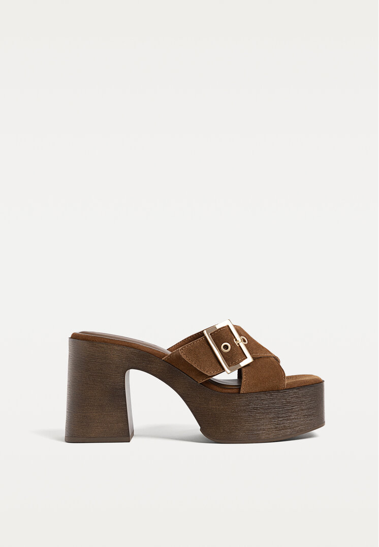sandalias piel tacon plataforma