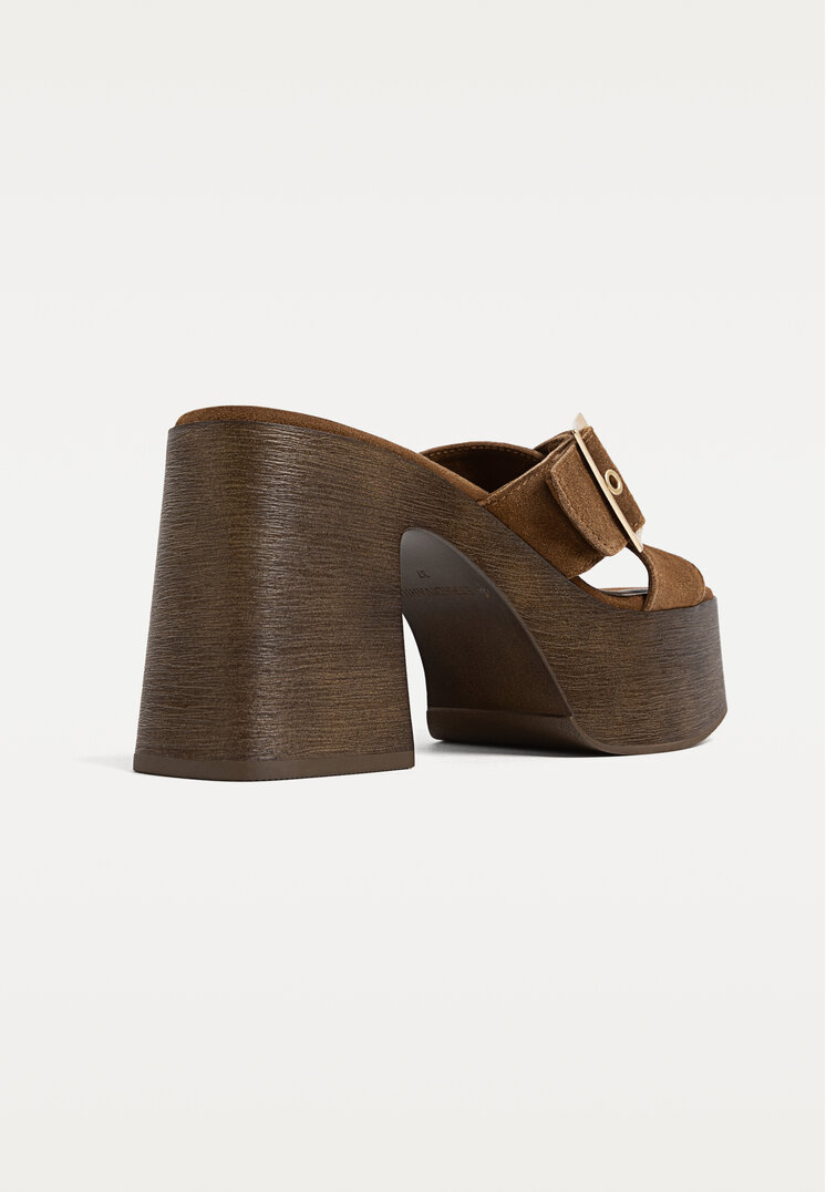 sandalias piel tacon plataforma