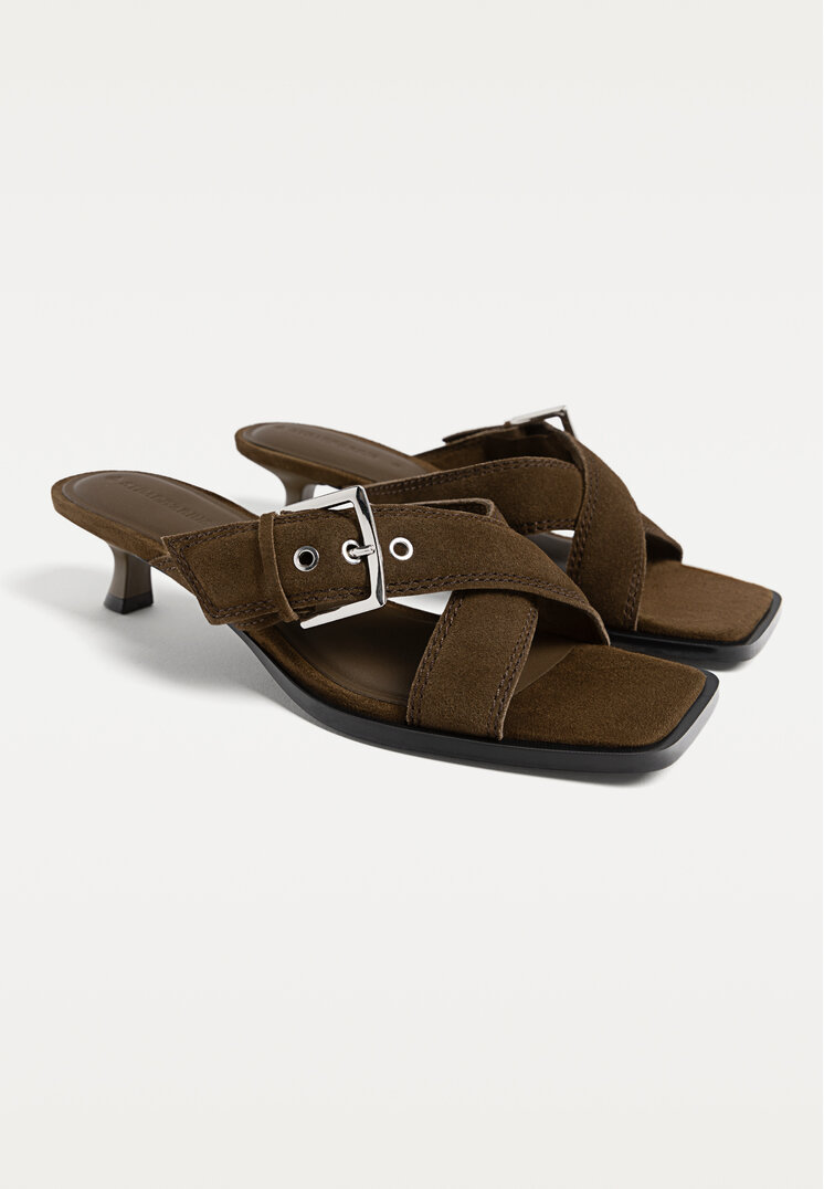 sandalias tiras cruzadas serraje