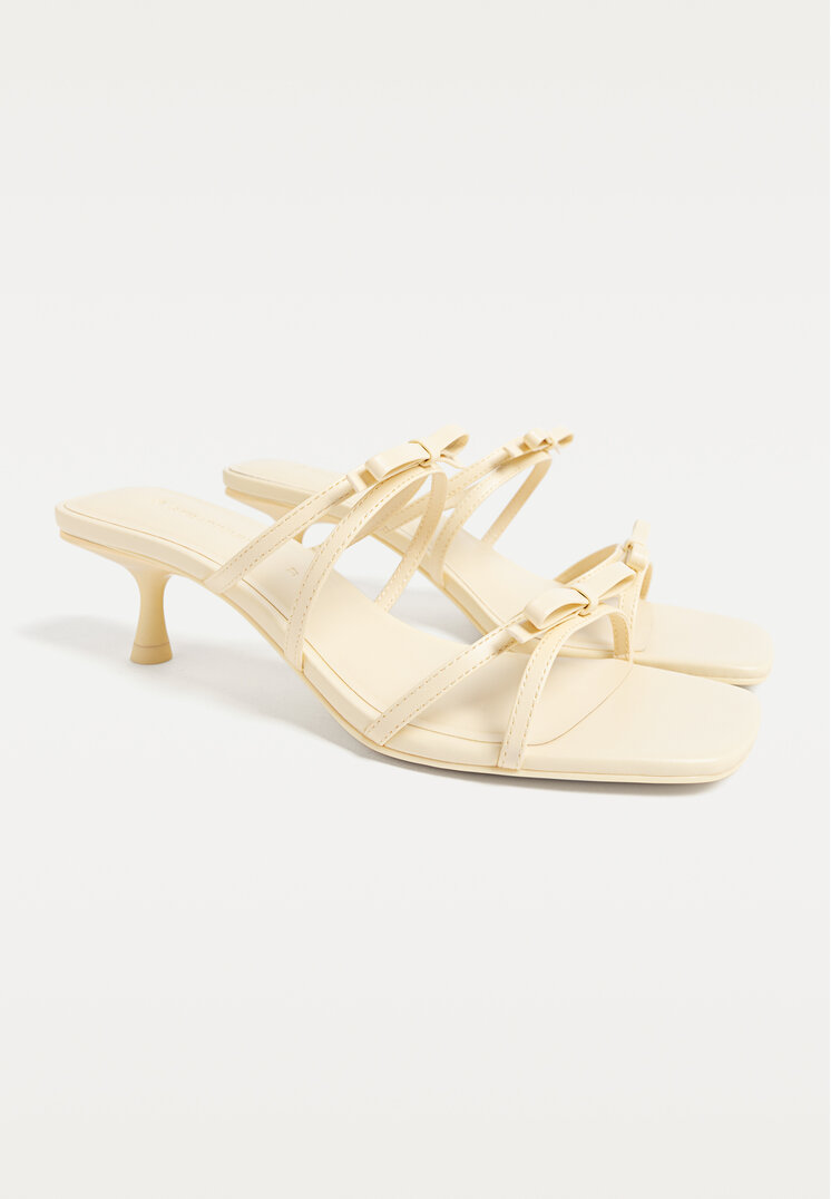sandalias de tacon lazo