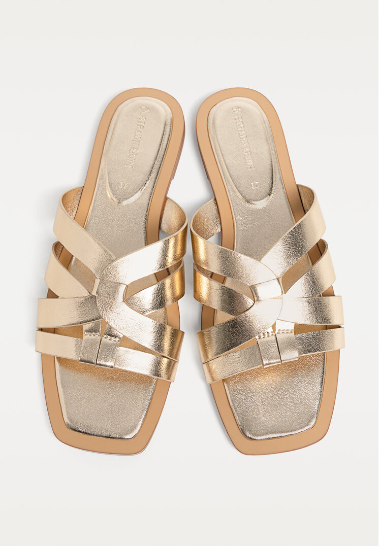 sandalias planas tiras