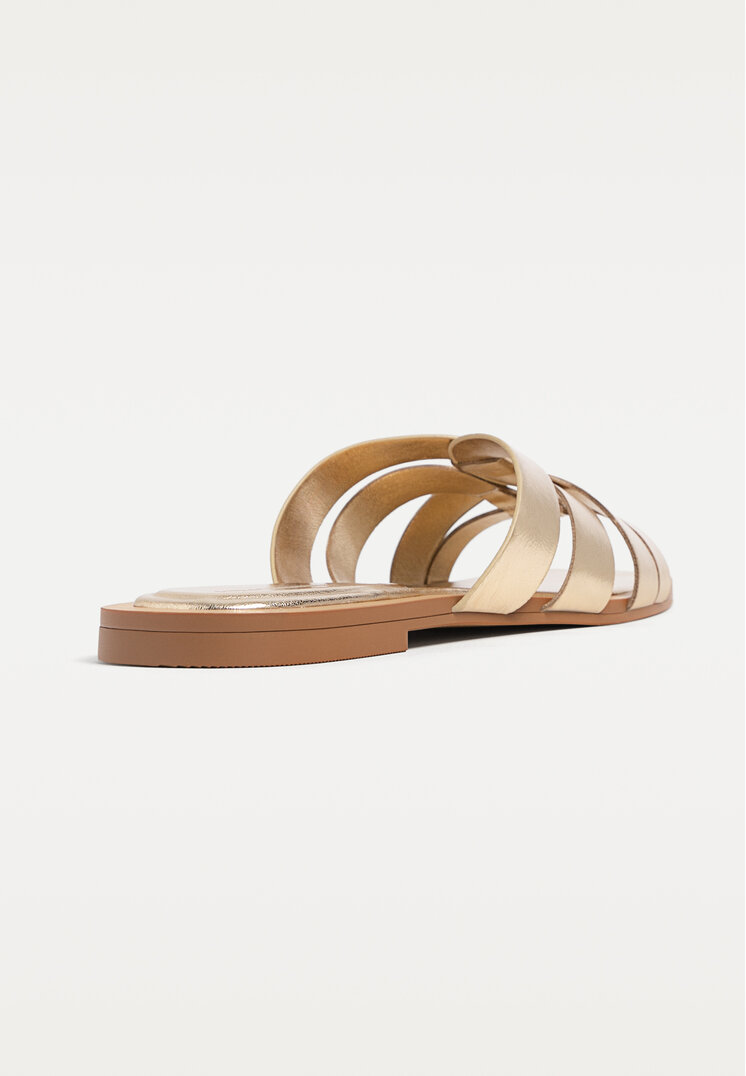 sandalias planas tiras