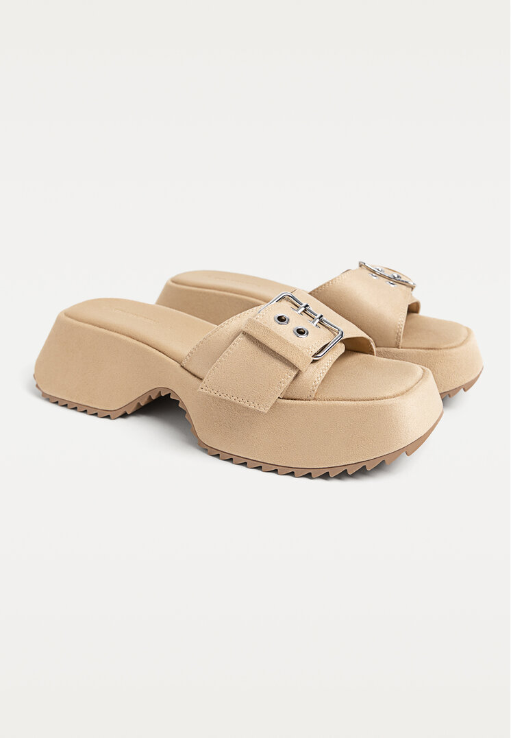 sandalias planas plataforma