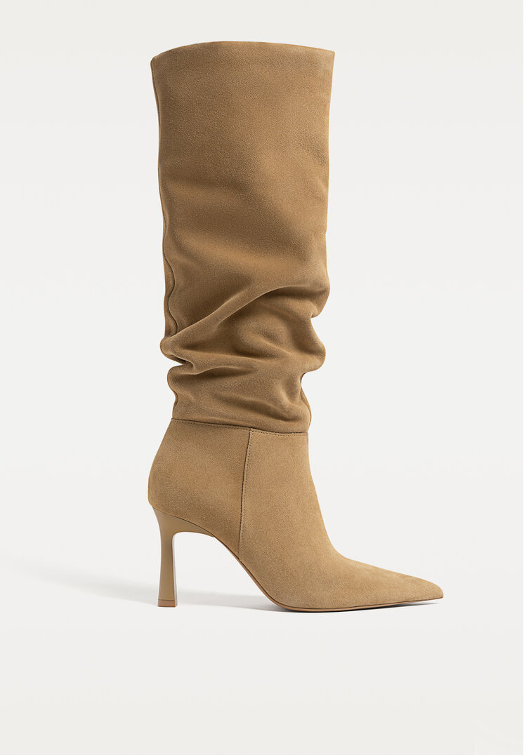 botas serraje tacon fino