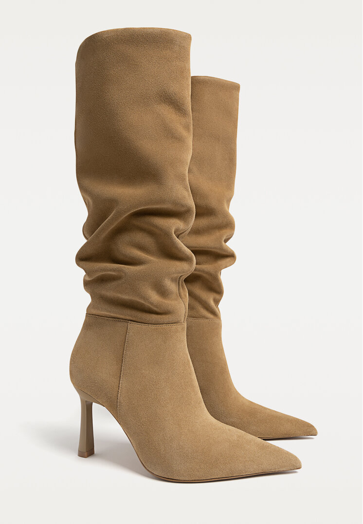 botas serraje tacon fino