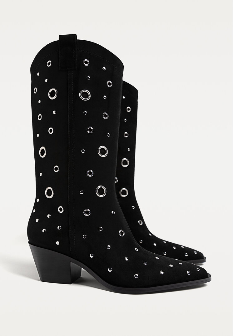 botas tacon arandelas
