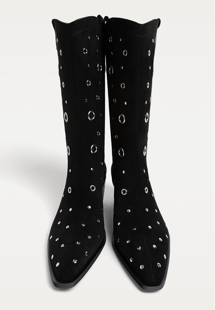 botas tacon arandelas