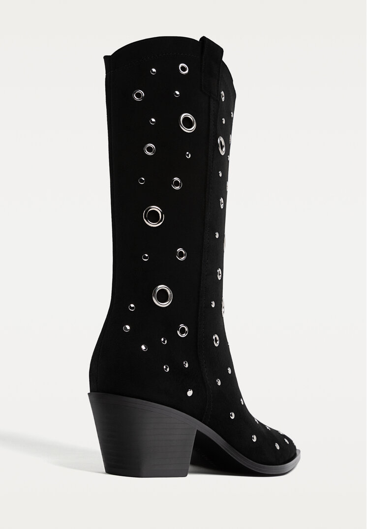 botas tacon arandelas