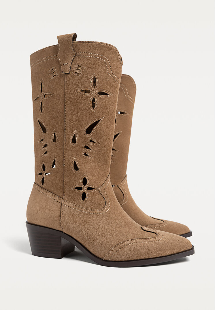 botas cowboy troqueladas
