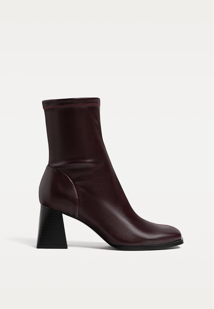 botines tacon ancho