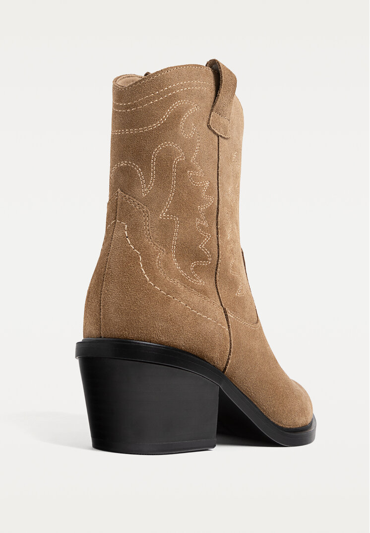 botines cowboy serraje