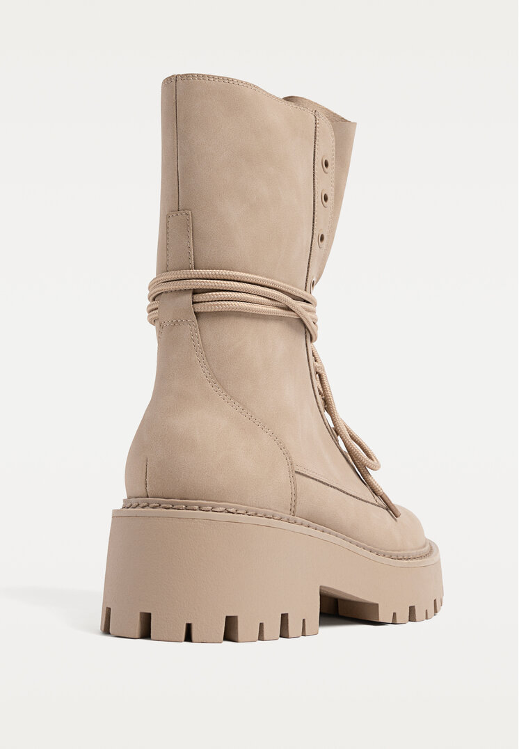 botines soft cordones