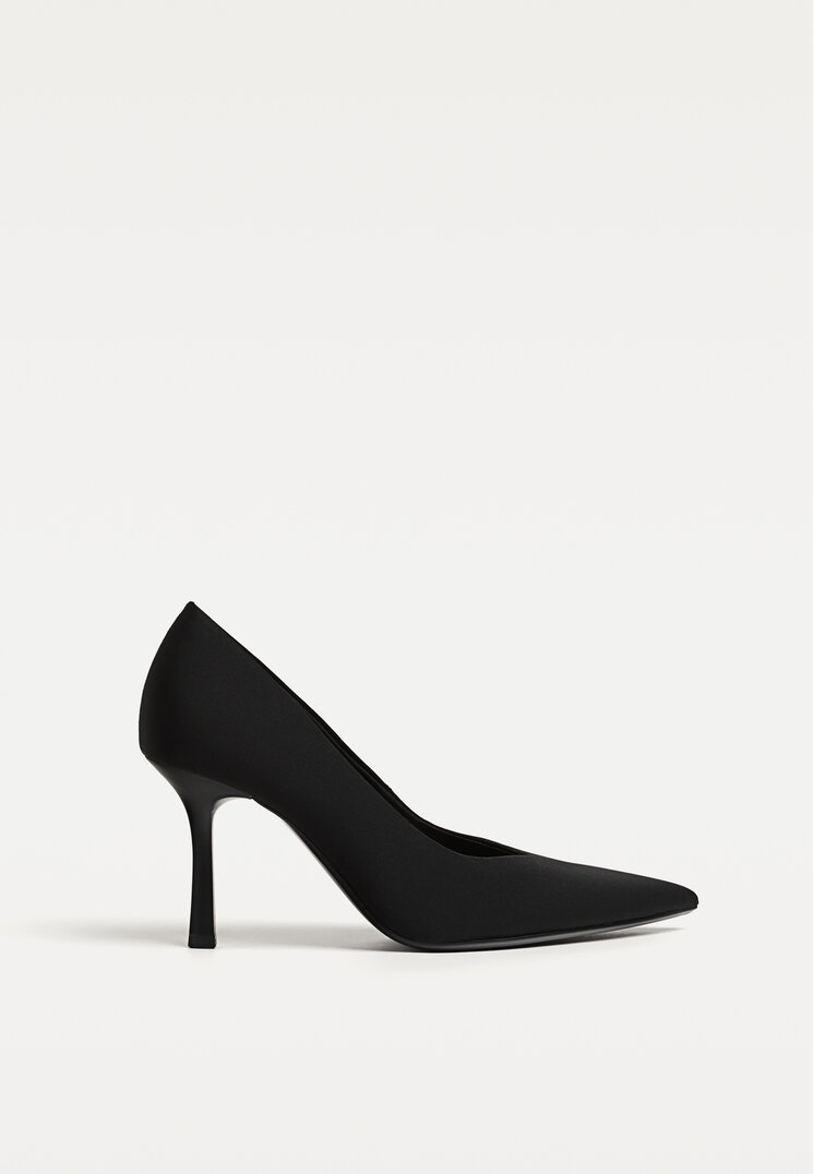 Stradivarius Pantofi Eleganți Cu Toc Negru 41