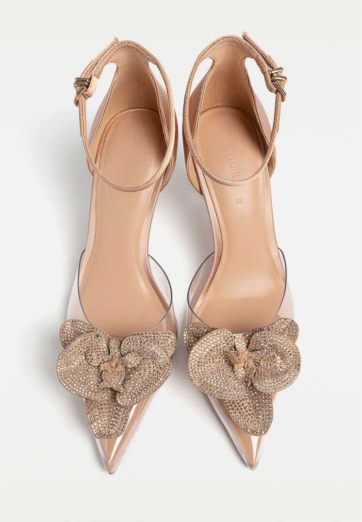 zapatos de tacon vinilo