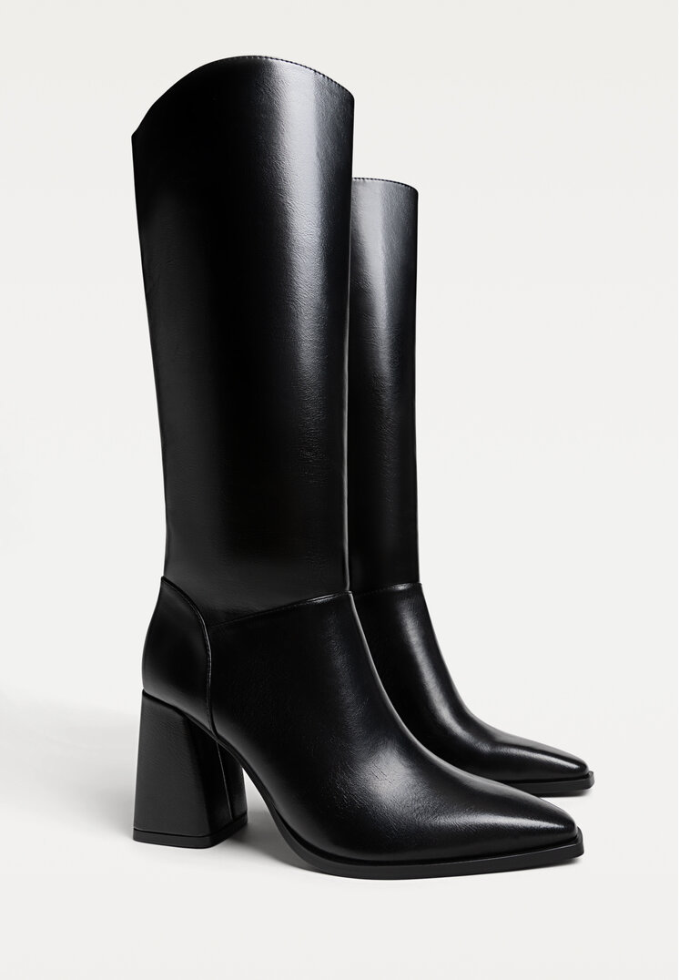 botas altas tacon