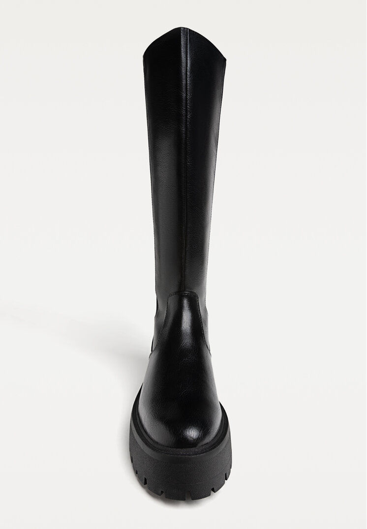 botas altas planas