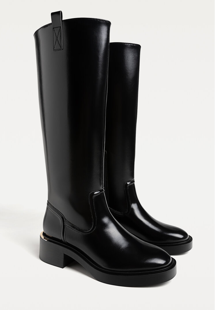 botas planas hipicas