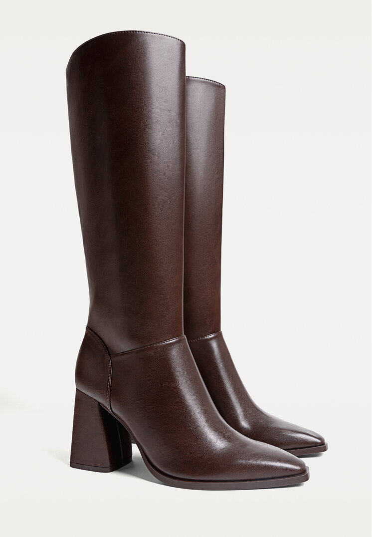 botas altas tacon