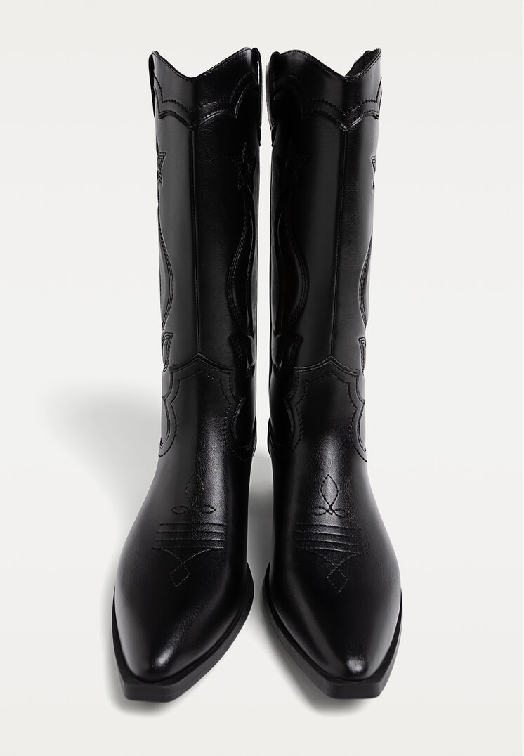 botas cowboy tacon