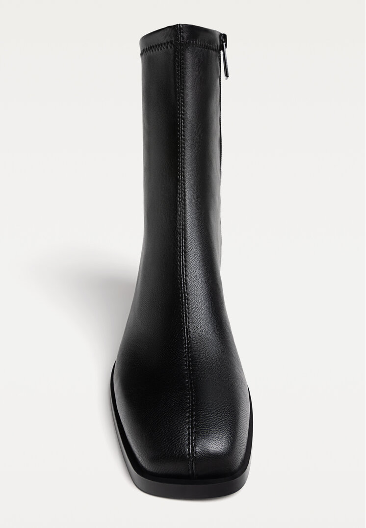 botines tacon medio stretch