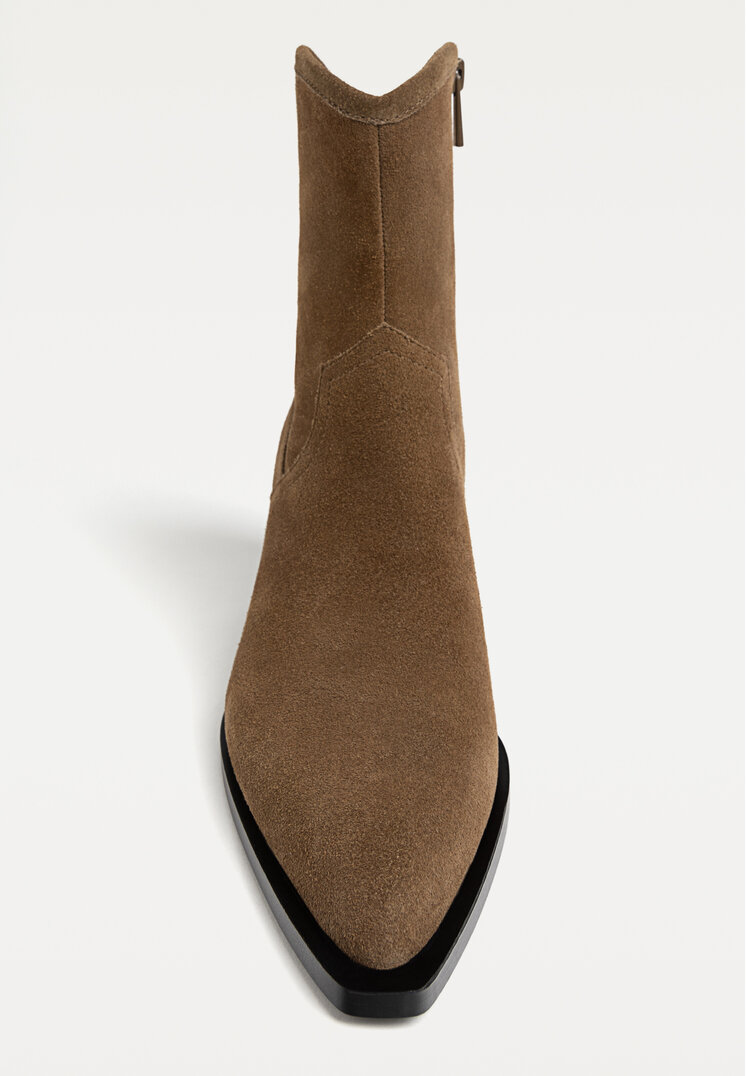 botines cowboy piel