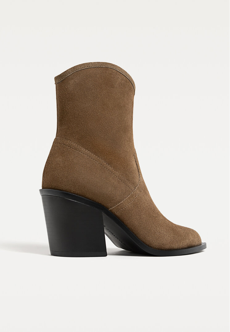 botines cowboy piel