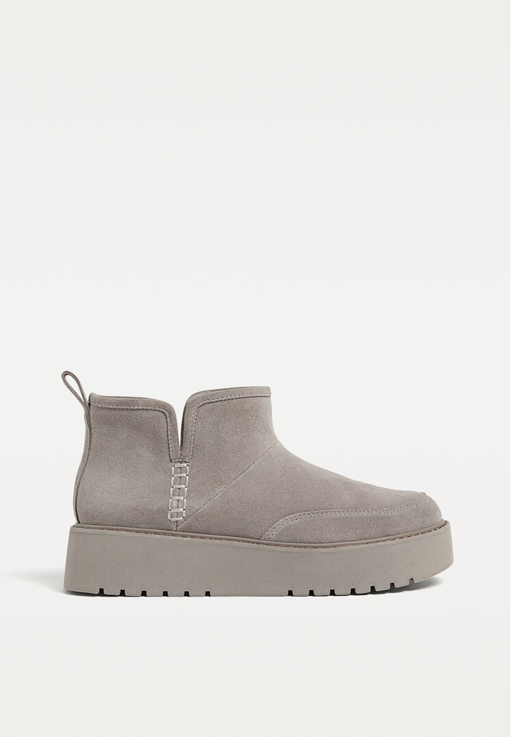 botines efecto pelo piel