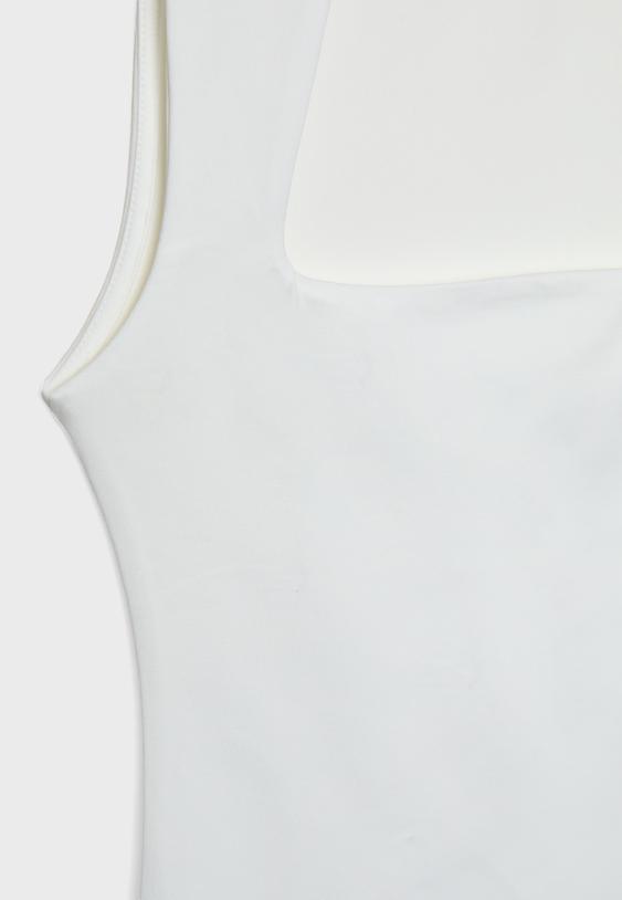 Kare yaka poliamid body - Görsel 22