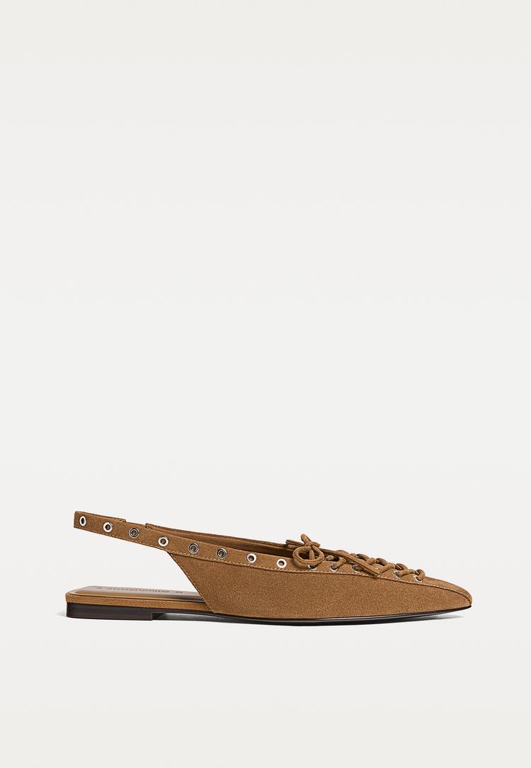 zapato plano serraje