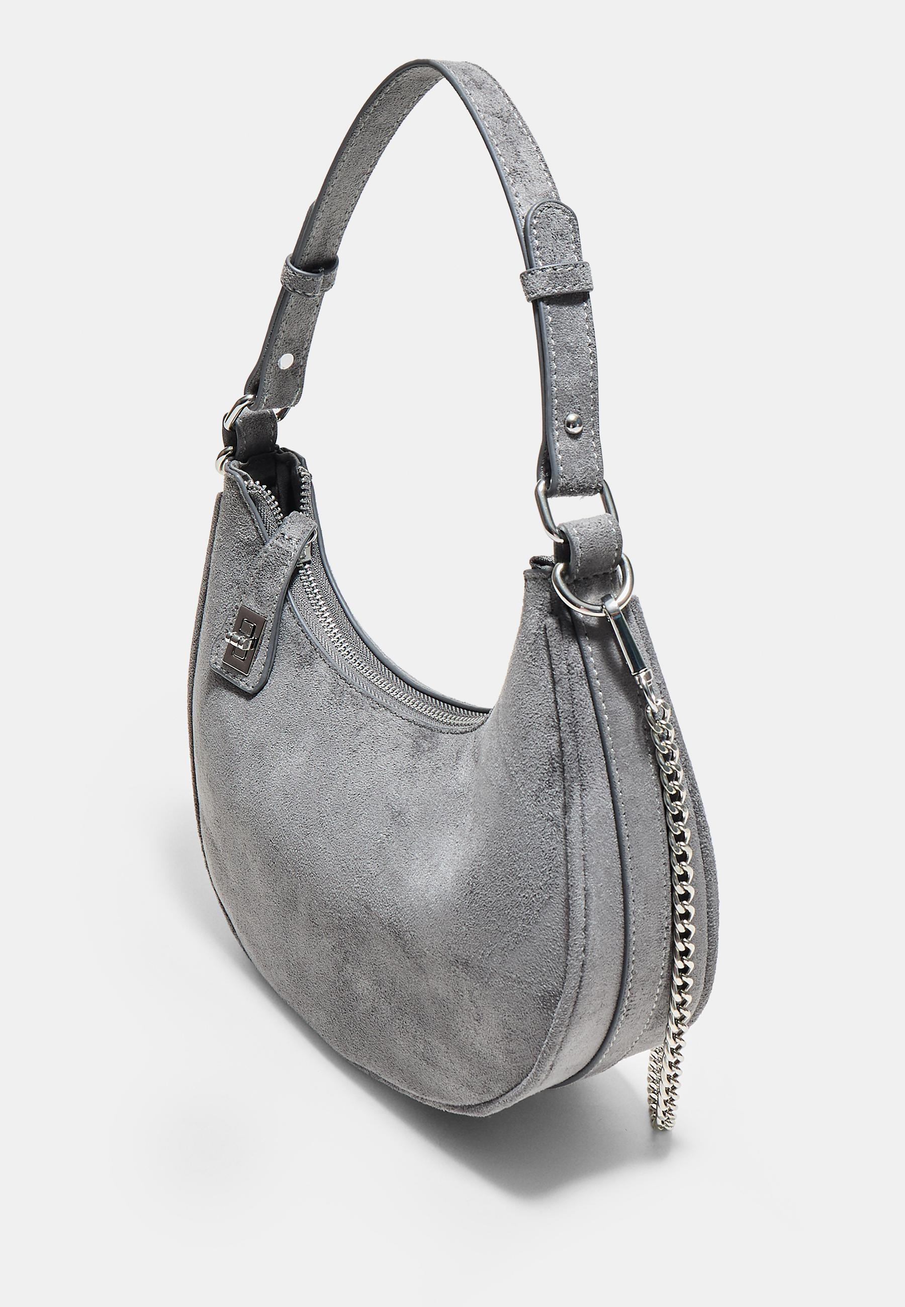 Chain shoulder bag — Dark grey