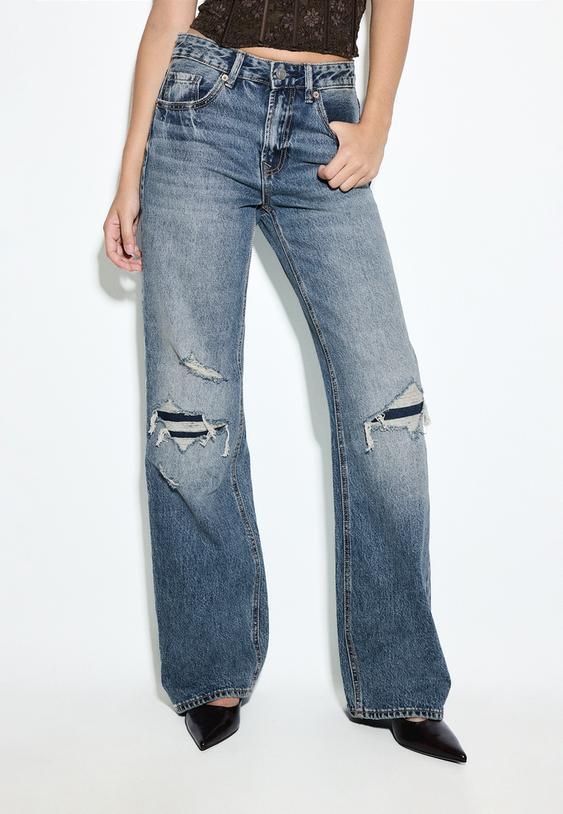 d92 jeans straight wide com rasgoes l04891746