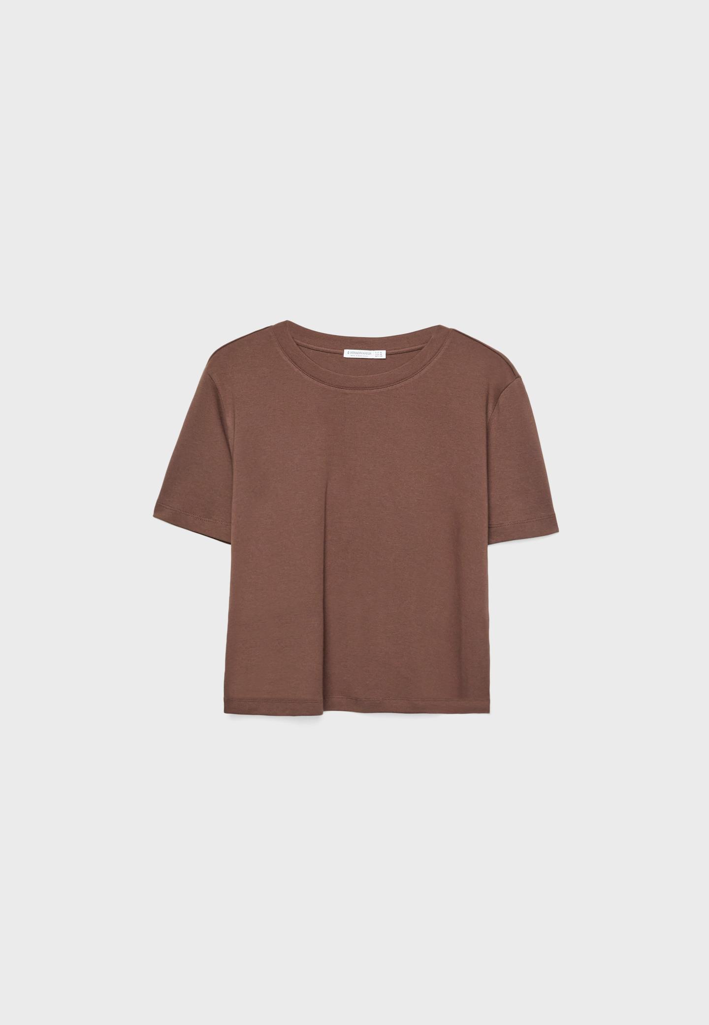 Basic regular fit kalın tişört - Görsel 3